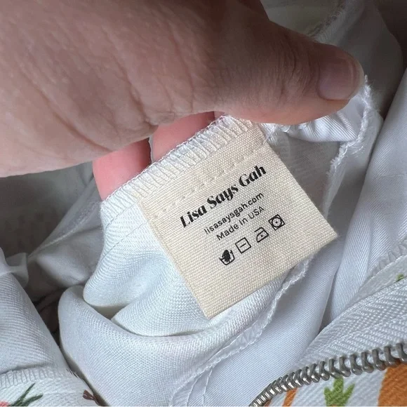 SOLD Lisa says gah farmers market pants jeans fruit print robyn - Picture 6 of 11